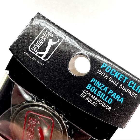 PGA Tour Golf Metallic Pocket Clip With Ball Marker Tango Red New - Picture 8 of 16